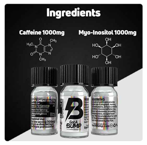 BUMP Energy™ Powder - 2g Container (1000mg Caffeine Per Vial) (TikTok)